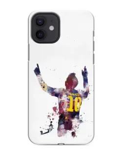 Чехол для iPhone 12 mini с картинкой «Акварельный Месси Барселона»