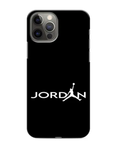 Чехол для iPhone 12 Pro Max с картинкой «Jordan White Logo»