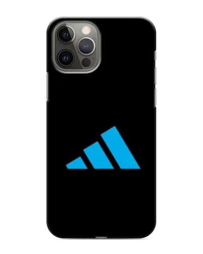 Чехол для iPhone 12 Pro Max с картинкой «Adidas Cyan Logo»