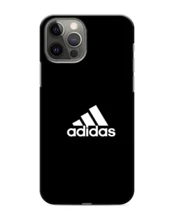 Чехол для iPhone 12 Pro Max с картинкой «Черная классика Adidas»