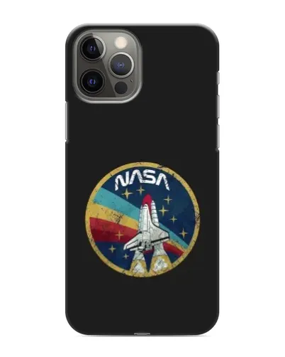 Чехол для iPhone 12 Pro Max с картинкой «NASA — эмблема миссии» Чехол для iPhone 12 Pro Max с картинкой «NASA — эмблема миссии»