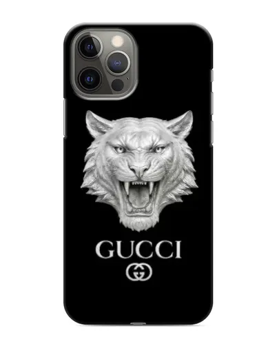 Чехол для iPhone 12 Pro Max с картинкой «Gucci — серебряный лев» Чехол для iPhone 12 Pro Max с картинкой «Gucci — серебряный лев»