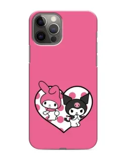 Чехол для iPhone 12 Pro Max с картинкой «Kuromi и My Melody»
