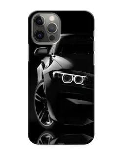 Чехол для iPhone 12 Pro Max с картинкой «Черная BMW — профиль» Чехол для iPhone 12 Pro Max с картинкой «Черная BMW — профиль»