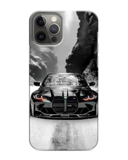 Чехол для iPhone 12 Pro Max с картинкой «BMW — акварельный дрифт» Чехол для iPhone 12 Pro Max с картинкой «BMW — акварельный дрифт»