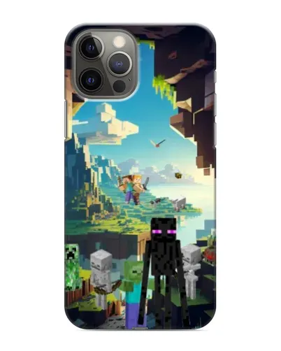 Чохол для iPhone 12 Pro Max з картинкою «Ендермен у лісі»