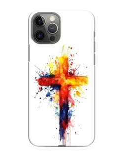 Чехол для iPhone 12 Pro Max с картинкой «Акварельный крест»