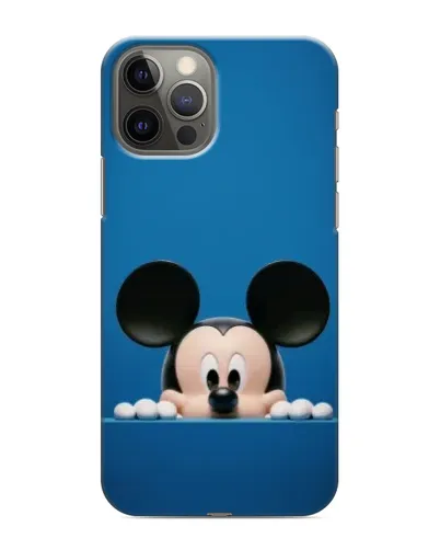 Чехол для iPhone 12 Pro Max с картинкой «Микки выглядывает»