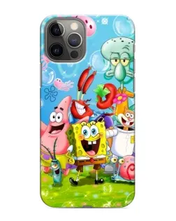 Чехол для iPhone 12 Pro Max с картинкой «Губка Боб и друзья»