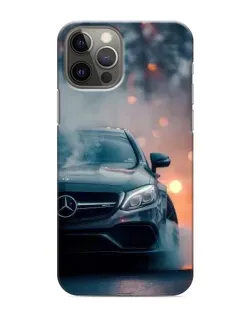 Чехол для iPhone 12 Pro Max с картинкой «Mercedes — ночной город»