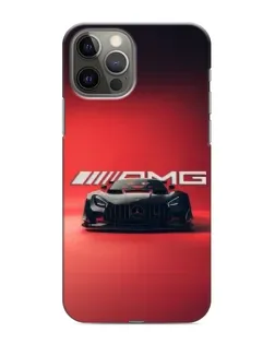 Чехол для iPhone 12 Pro Max с картинкой «Mercedes AMG — красная линия»