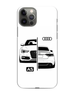 Чохол для iPhone 12 Pro Max з картинкою «Audi — контрастний дизайн»