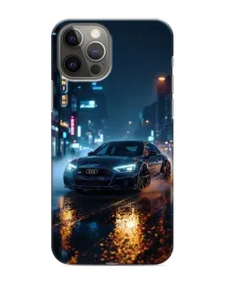 Чохол для iPhone 12 Pro Max з картинкою «Нічне місто та Audi»
