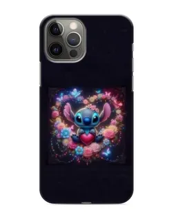 Чехол для iPhone 12 Pro Max с картинкой «Stitch в цветах» Чехол для iPhone 12 Pro Max с картинкой «Stitch в цветах»