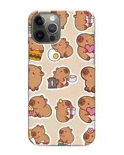 Чохол для iPhone 12 Pro Max з картинкою «Капібари паттерн» Чохол для iPhone 12 Pro Max з картинкою «Капібари паттерн»