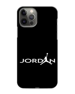 Чехол для iPhone 12 Pro с картинкой «Jordan White Logo»