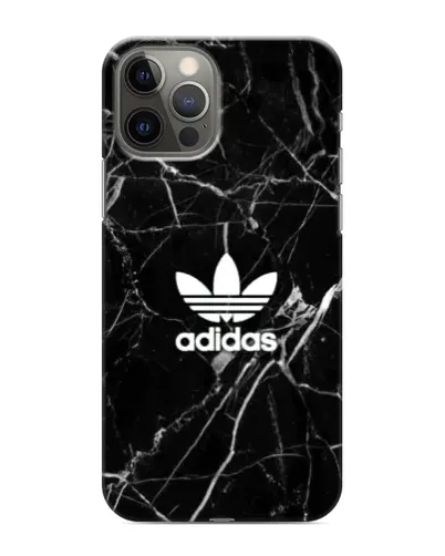 Чехол для iPhone 12 Pro с картинкой «Белый мрамор Adidas»
