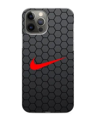 Чехол для iPhone 12 Pro с картинкой «Nike — карбоновая сетка» Чехол для iPhone 12 Pro с картинкой «Nike — карбоновая сетка»