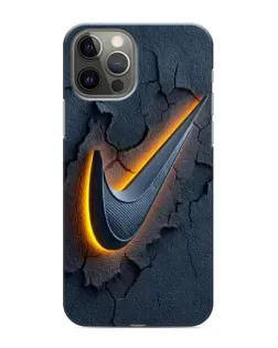 Чехол для iPhone 12 Pro с картинкой «Объемный логотип Найк»