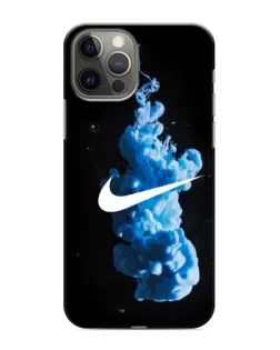Чехол для iPhone 12 Pro с картинкой «Nike и синий дым»