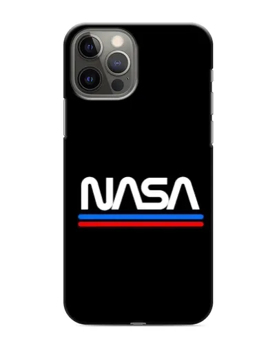 Чехол для iPhone 12 Pro с картинкой «NASA — классика Red Blue»