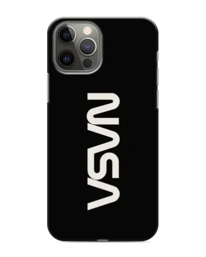 Чехол для iPhone 12 Pro с картинкой «NASA — вертикальный логотип»