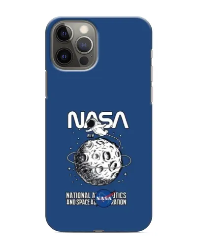 Чехол для iPhone 12 Pro с картинкой «NASA — лунная миссия»