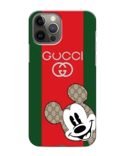 Чехол для iPhone 12 Pro с картинкой «Gucci — полосы и Микки» Чехол для iPhone 12 Pro с картинкой «Gucci — полосы и Микки»