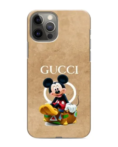 Чехол для iPhone 12 Pro с картинкой «Микки Маус Gucci — крафт» Чехол для iPhone 12 Pro с картинкой «Микки Маус Gucci — крафт»