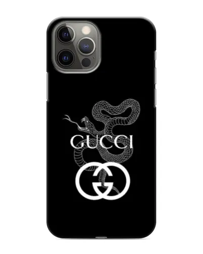 Чехол для iPhone 12 Pro с картинкой «Gucci — серебряная змея» Чехол для iPhone 12 Pro с картинкой «Gucci — серебряная змея»