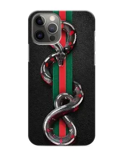 Чохол для iPhone 12 Pro з картинкою «Gucci — змія на смузі» Чохол для iPhone 12 Pro з картинкою «Gucci — змія на смузі»