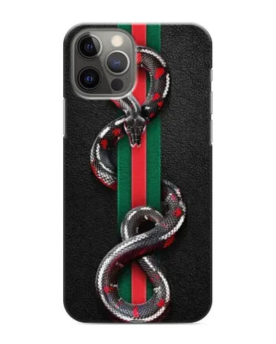 Чохол для iPhone 12 Pro з картинкою «Gucci — змія на смузі» Чохол для iPhone 12 Pro з картинкою «Gucci — змія на смузі»