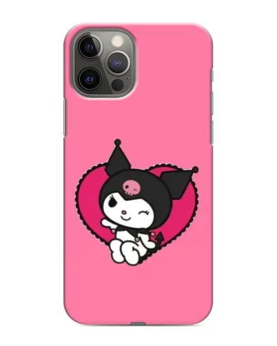 Чехол для iPhone 12 Pro с картинкой «Kuromi — любовь в сердце» Чехол для iPhone 12 Pro с картинкой «Kuromi — любовь в сердце»