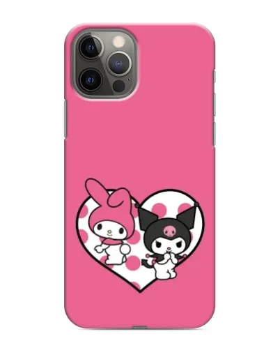 Чехол для iPhone 12 Pro с картинкой «Kuromi и My Melody» Чехол для iPhone 12 Pro с картинкой «Kuromi и My Melody»