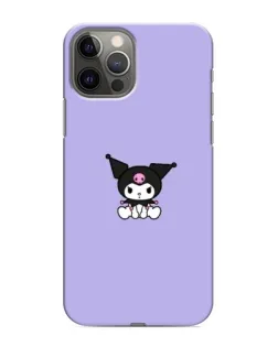 Чехол для iPhone 12 Pro с картинкой «Kuromi — фиолетовый минимализм»