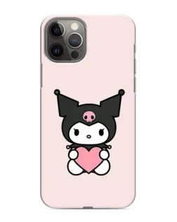 Чехол для iPhone 12 Pro с картинкой «Kuromi и сердце»