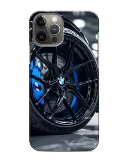 Чехол для iPhone 12 Pro с картинкой «Колесо BMW вблизи»