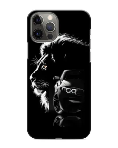 Чехол для iPhone 12 Pro с картинкой «BMW и лев» Чехол для iPhone 12 Pro с картинкой «BMW и лев»