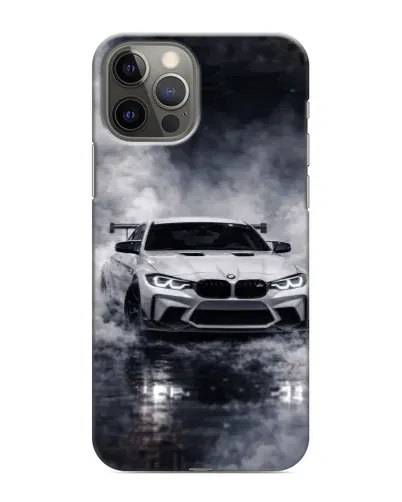 Чехол для iPhone 12 Pro с картинкой «BMW сквозь туман» Чехол для iPhone 12 Pro с картинкой «BMW сквозь туман»
