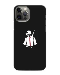 Чехол для iPhone 12 Pro с картинкой «PUBG — силуэт воина»