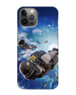 Чехол для iPhone 12 Pro с картинкой «Десант PUBG — прыжок»