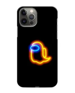 Чехол для iPhone 12 Pro с картинкой «Among Us неоновое сияние»
