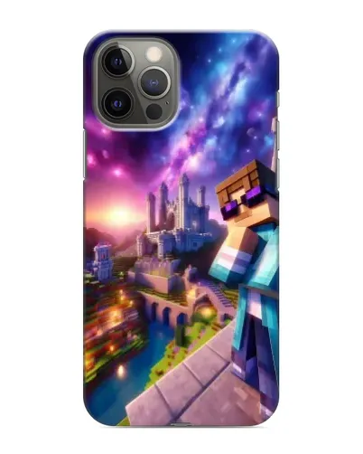 Чехол для iPhone 12 Pro с картинкой «Стив и космос» Чехол для iPhone 12 Pro с картинкой «Стив и космос»