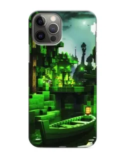 Чехол для iPhone 12 Pro с картинкой «Minecraft лесной пейзаж»