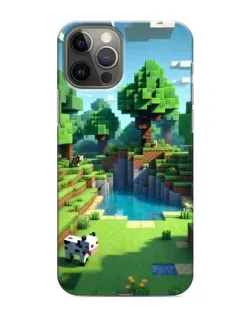 Чехол для iPhone 12 Pro с картинкой «Minecraft летний день»