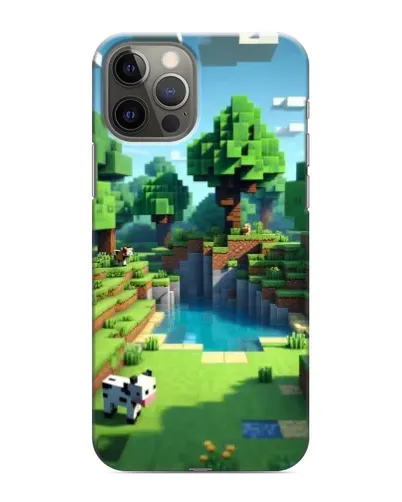 Чехол для iPhone 12 Pro с картинкой «Minecraft летний день» Чехол для iPhone 12 Pro с картинкой «Minecraft летний день»