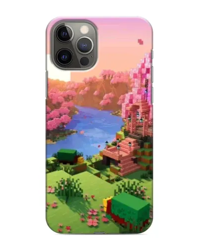 Чехол для iPhone 12 Pro с картинкой «Розовое дерево Minecraft» Чехол для iPhone 12 Pro с картинкой «Розовое дерево Minecraft»