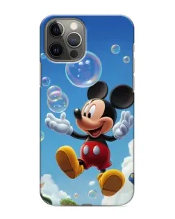 Чехол для iPhone 12 Pro с картинкой «Mickey и мыльные пузыри»