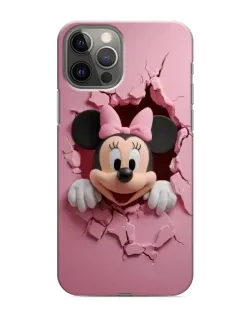 Чехол для iPhone 12 Pro с картинкой «Минни сквозь стену»