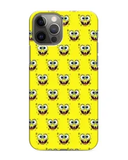 Чехол для iPhone 12 Pro с картинкой «Паттерн Губка Боб»